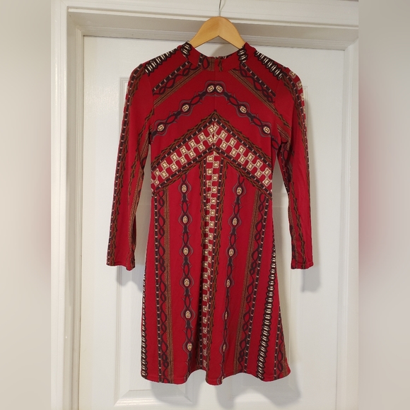 Free People Stella Mini Dress in Red, Size XS - Picture 1 of 5